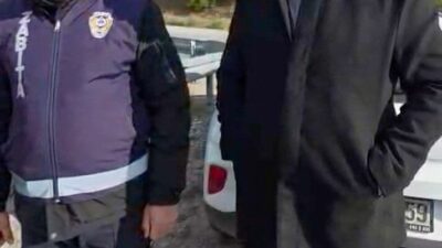 Manisa’nın Gördes Belediyesine bağlı zabıta memuruna ağır kış şartlarında açık