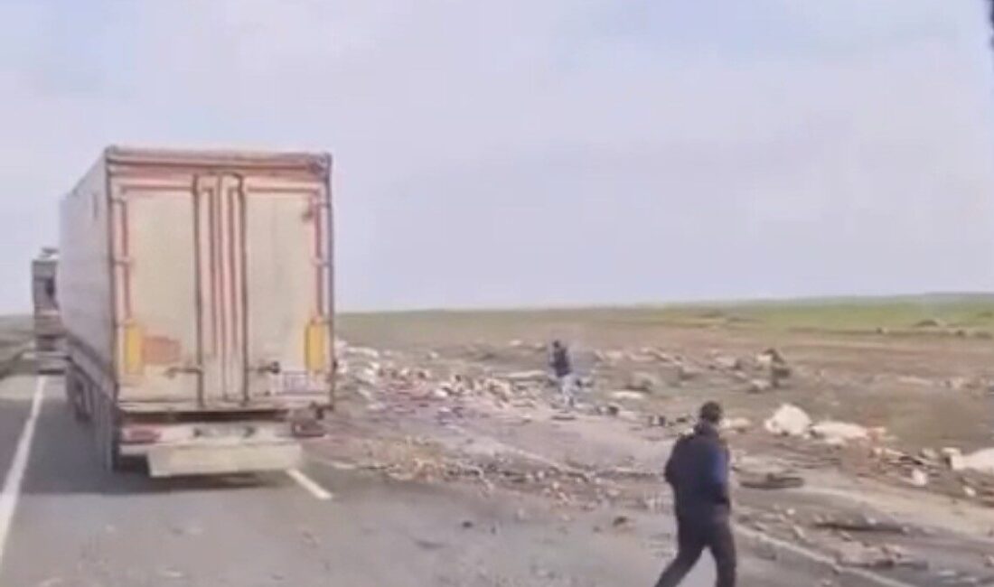 Mardin’in Nusaybin ilçesinde iki tırın çarpışması sonucu meydana gelen kazada