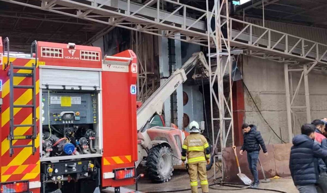 Mardin’de mısır kurutma tesisinde çıkan yangın, itfaiye ekiplerinin müdahalesiyle söndürüldü.