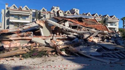 Muğla’nın Marmaris ilçesinde güçlendirme çalışması yapılan Begonville Hotel isimli apart