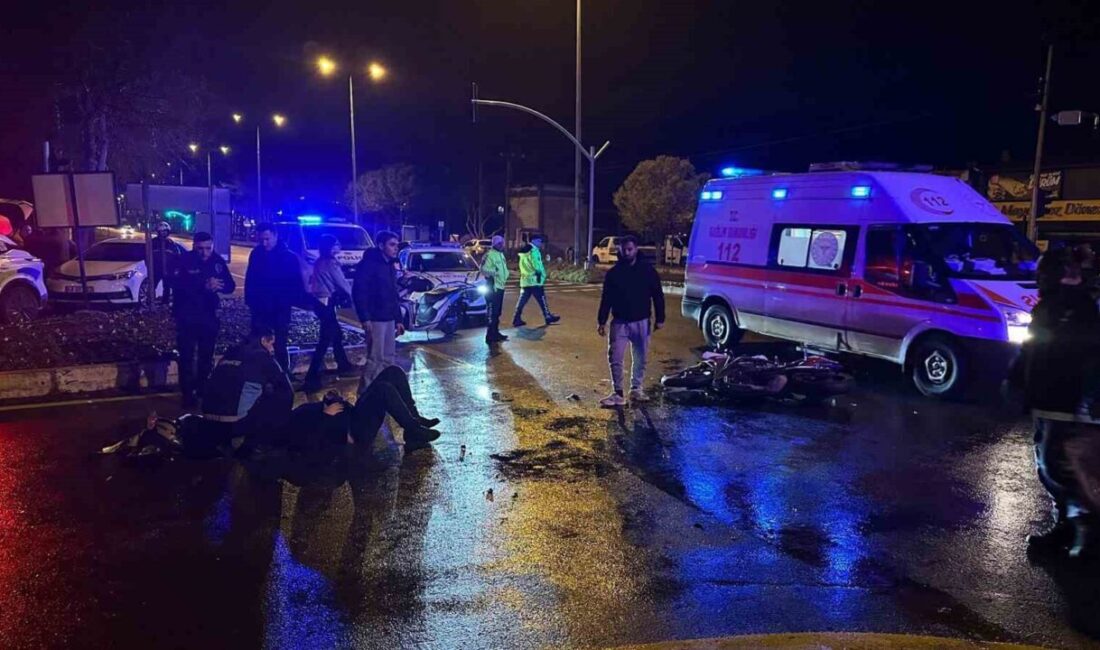 Muğla’nın Menteşe ilçesinde otomobil ile motosikletin çarpışması sonucu meydana gelen