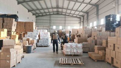 Mersin’in Silifke ilçesinde jandarma ekipleri tarafından düzenlenen operasyonda bir depoda