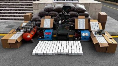 Mersin İl Jandarma Komutanlığı ekipleri, sigara kaçakçılığıyla mücadele kapsamında düzenledikleri