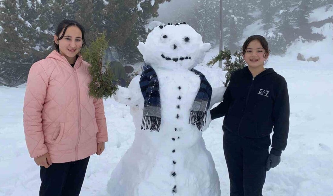 Mersin’in yüksek kesimlerinde etkili olan kar yağışı hem köylüleri hem