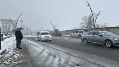 Meteorolojini günler öncesinden yaptığı uyarıların ardından Bingöl’de beklenen kar yağışı