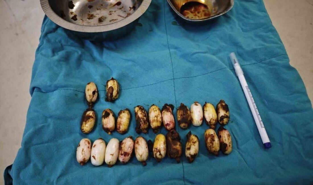 Eskişehir’e 44 kapsül uyuşturucu maddeyi midesinde sokmaya çalışan yabancı uyruklu