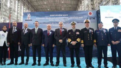 İstanbul’da inşası devam eden Portekiz Deniz Kuvvetleri’ne ait Denizde İkmal