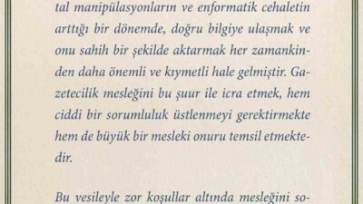 Milli İstihbarat Teşkilatı (MİT) Başkanı İbrahim Kalın, tüm gazetecilerin 10
