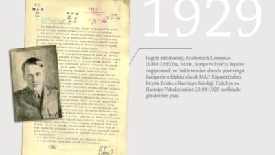 Milli İstihbarat Teşkilatı (MİT), özel koleksiyonunda yer alan “Arabistanlı Lawrence”