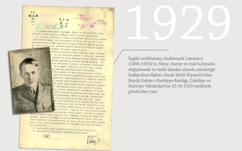 Milli İstihbarat Teşkilatı (MİT), özel koleksiyonunda yer alan “Arabistanlı Lawrence”