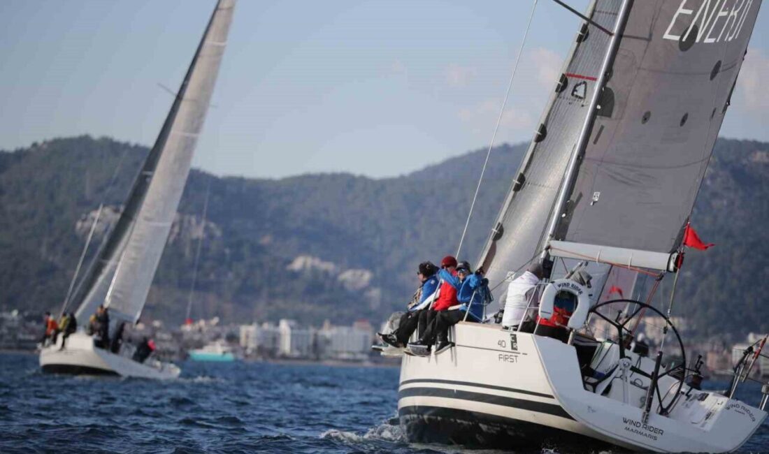Muğla’nın Marmaris ilçesinde kış yelken yarışlarının en büyüğü olarak belirtilen
