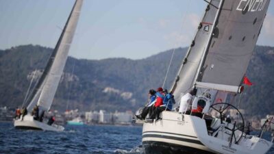 Muğla’nın Marmaris ilçesinde kış yelken yarışlarının en büyüğü olarak belirtilen