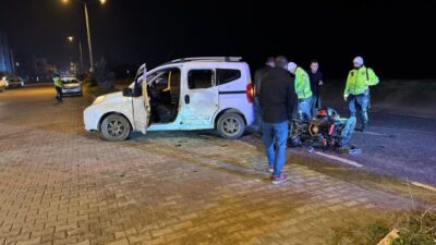 Sakarya’nın Karasu ilçesinde hafif ticari araçla çarpışan motosikletli, 17 gün