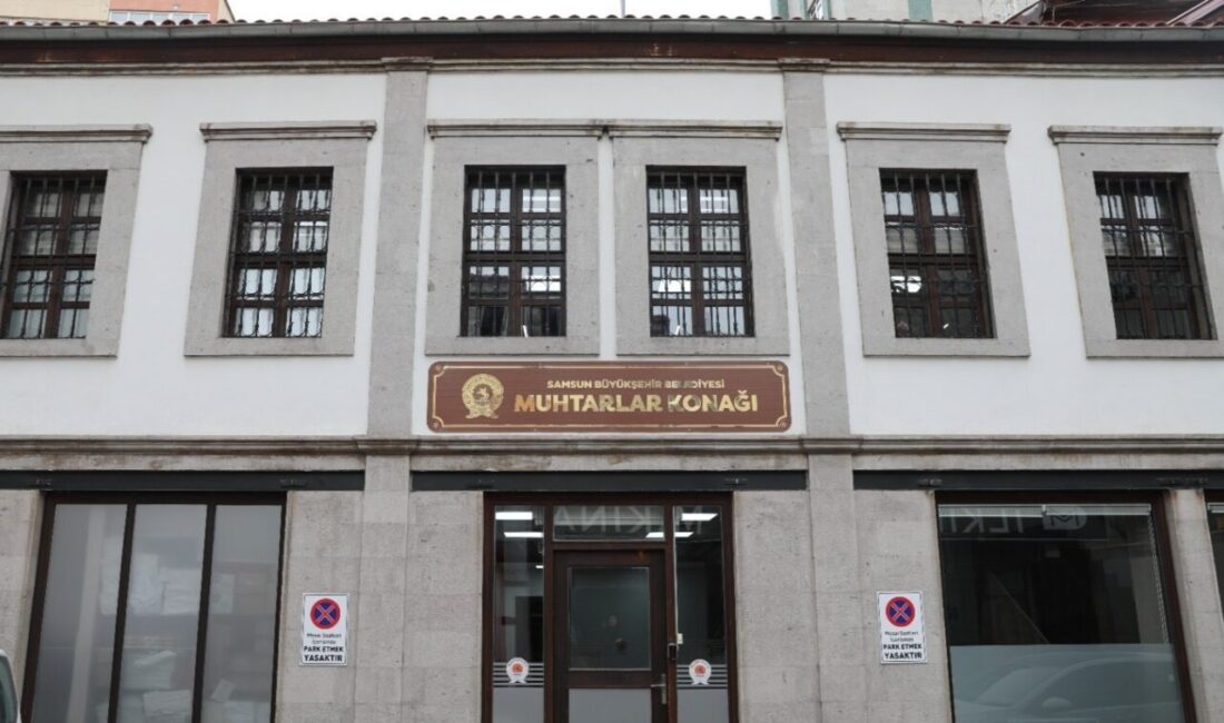 Samsun Büyükşehir Belediye Başkanı Halit Doğan’ın müjdesini verdiği Muhtarlar Konağı’ndaki