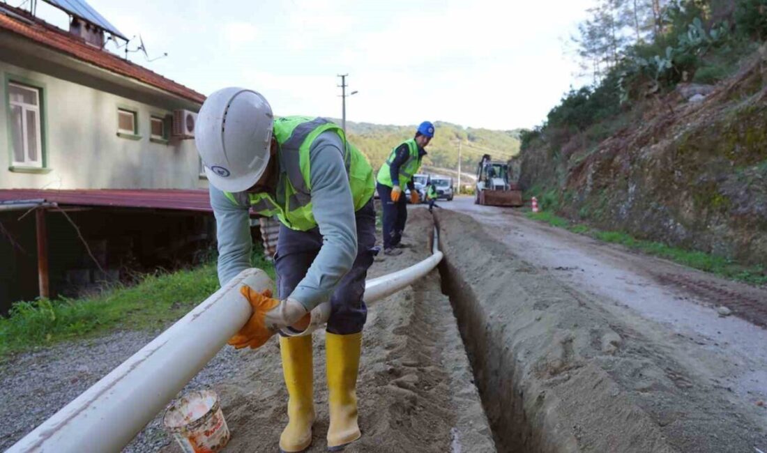 MUSKİ Genel Müdürlüğü, Marmaris ilçesi Karaca Mahallesi’nde vatandaşların özel mülkiyetlerinden