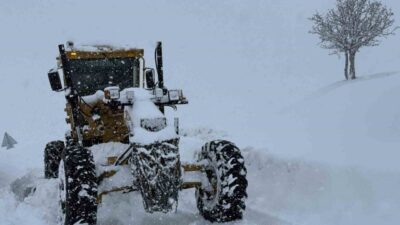 Muş’ta yoğun kar yağışı nedeniyle 176 köy yolu ulaşıma kapanırken,