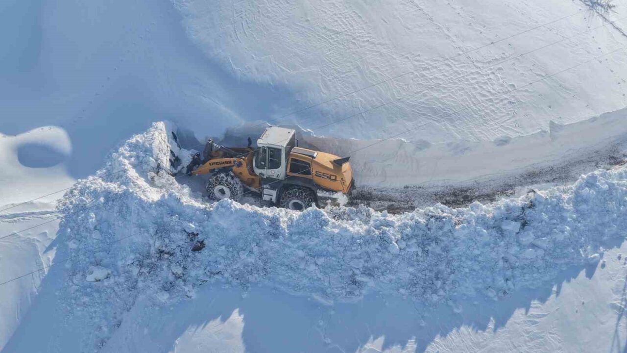Muş’ta yoğun kar yağışı nedeniyle 51 köy yolu ulaşıma kapandı.