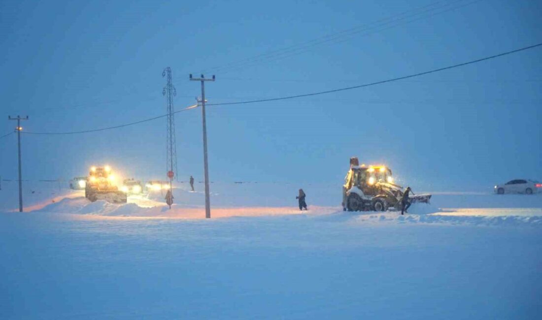 Muş’ta yoğun kar yağışı nedeniyle 368 köy yolu ulaşıma kapandı.