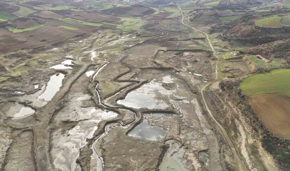 Tekirdağ’da içme suyu ve tarımsal sulamada kullanılan Naip Barajı’nda kuraklığın