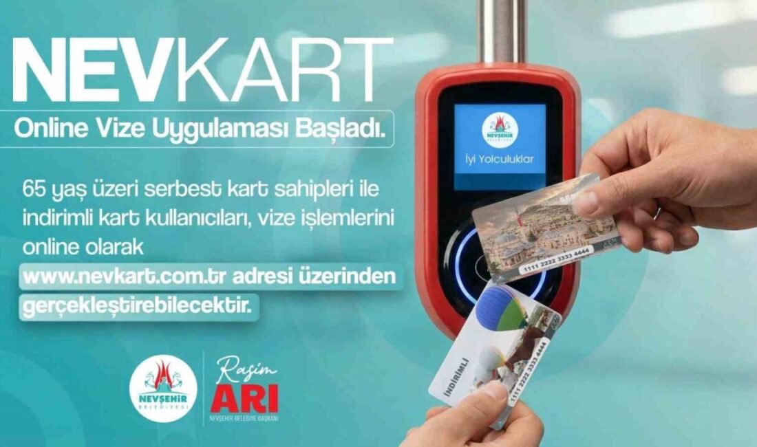 Nevşehir Belediyesi; vatandaşların toplu taşımada kullandıkları Nev Kart’ta bir yeniliği