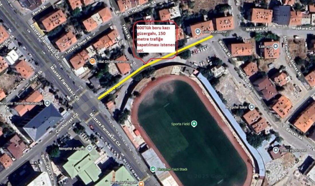 Devlet Su İşleri 124. Şube Müdürlüğü tarafından yürütülen Nevşehir İçmesuyu