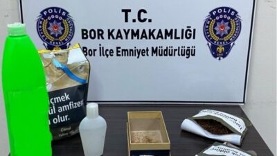 Niğde ve Bor Cumhuriyet Başsavcılıkları koordinesinde, İl Emniyet Müdürlüğü Narkotik