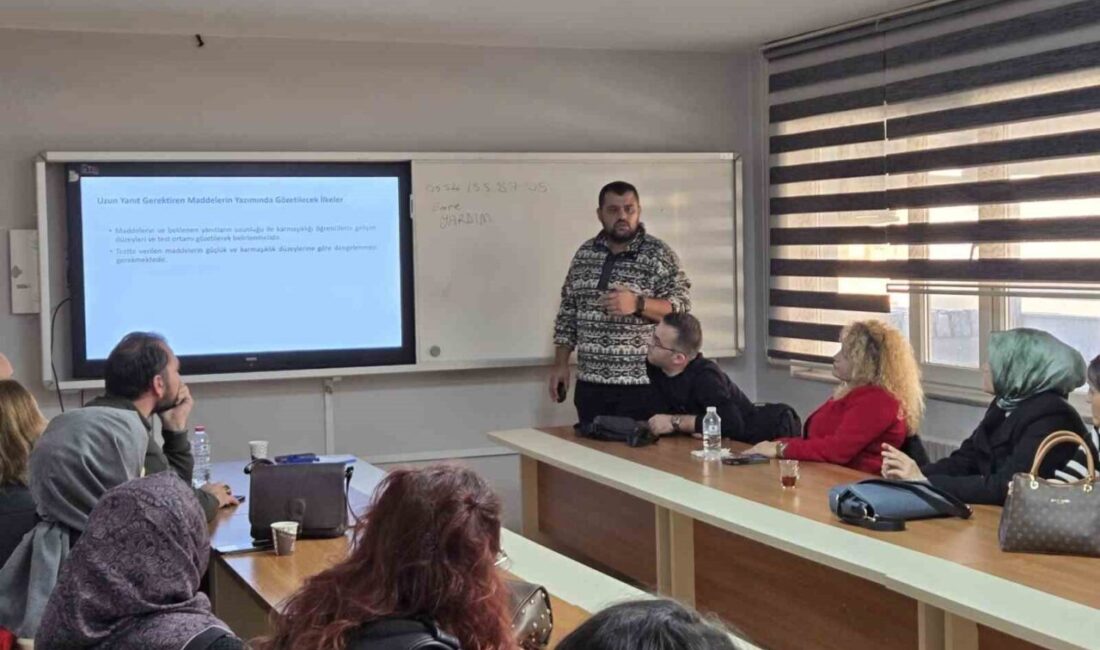 Değerlendirme Semineri, Ölçme Değerlendirme Merkezi öğretmeni tarafından gerçekleştirildi. Düzenlenen seminere