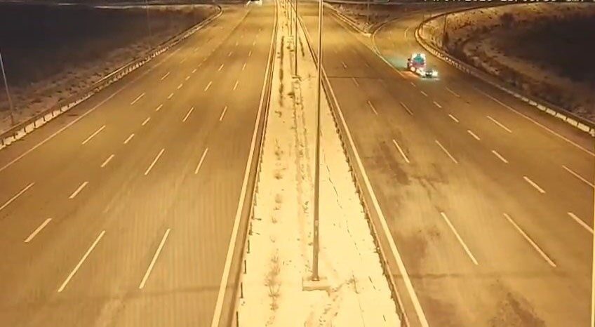 Nevşehir’de Niğde-Ankara otoyolunda geri geri giderek trafik güvenliğini tehlikeye düşüren