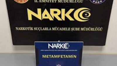 Ordu’da polis ekipleri tarafından uyuşturucu ile mücadele kapsamında yürütülen çalışmalarda