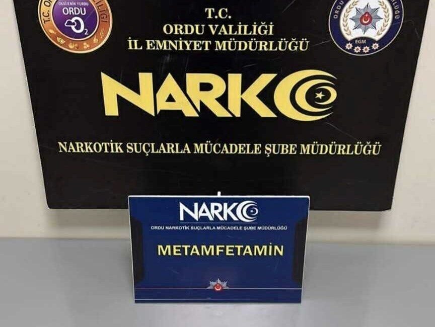 Ordu’da polis ekipleri tarafından uyuşturucu ile mücadele kapsamında yürütülen çalışmalarda