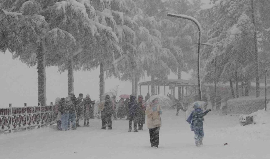 Ordu’da 2026 yılının ilk kar yağışı, şehrin yüksek kesimli bölgeleri,