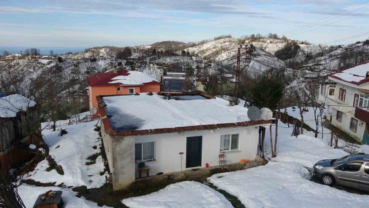 Ordu’da etkili olan kar yağışının ardından yüksek kesimlerde güzel görüntüler