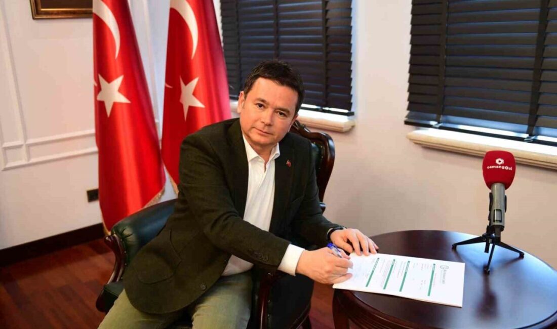 Osmangazi Belediye Başkanı Erkan Aydın, Bursaspor Kulübü Başkanı Enes Çelik’i