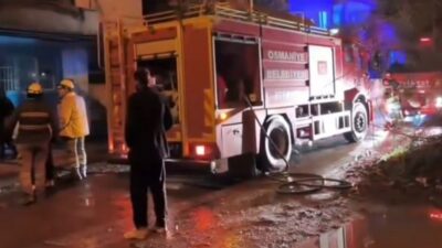 Osmaniye’de müstakil bir evde çıkan yangın, itfaiye ekiplerinin kısa sürede
