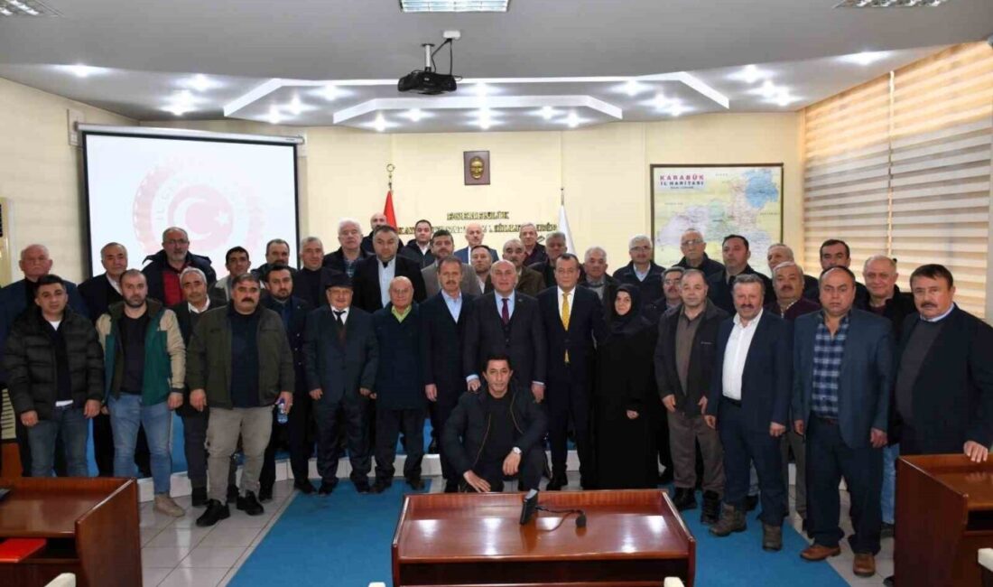 Karabük’ün Ovacık ilçesine bağlı köylerin muhtarları, 2025 yılı içerisinde ilçede