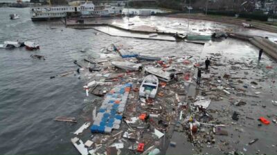 Geçtiğimiz günlerde etkili olan şiddetli fırtınada çok sayıda teknenin batması,