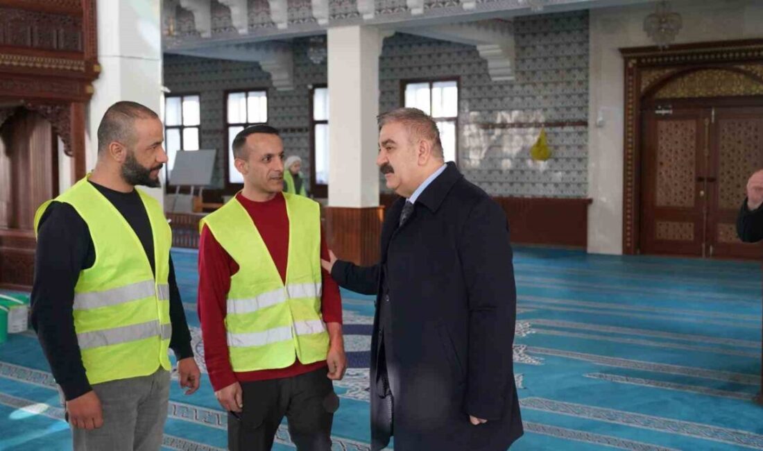 Palandöken Belediyesi tarafından camilerde başlatılan temizlik çalışmalarında sona yaklaşıldı. Ramazan