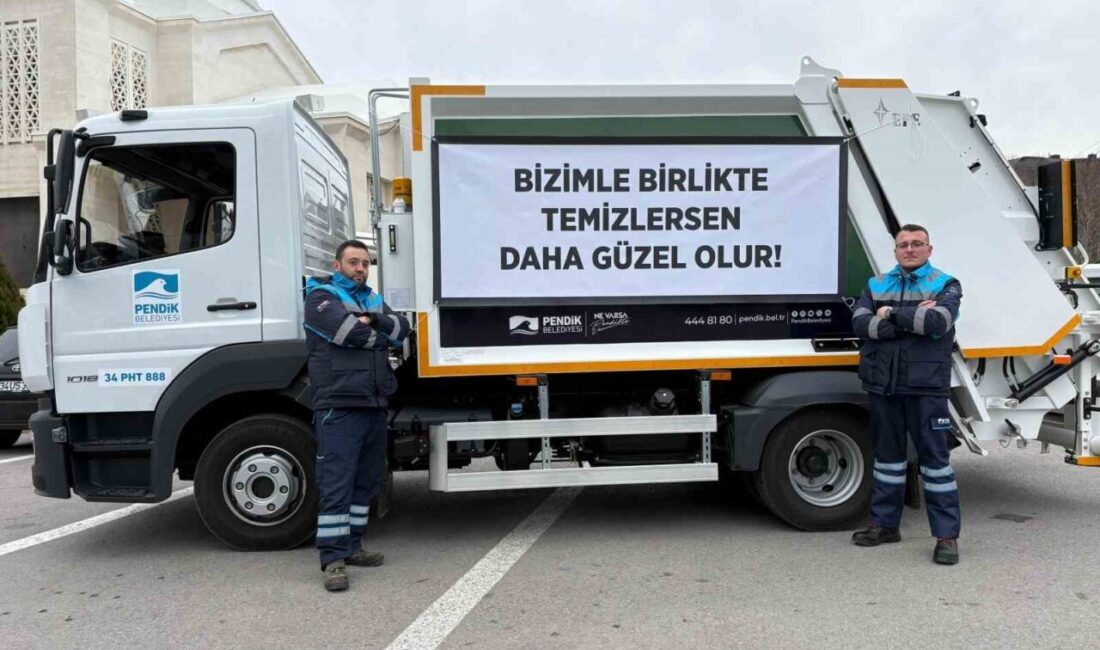 Pendik’te belediye filosuna kattığı yeni temizlik araçlarını farkındalık odaklı özel