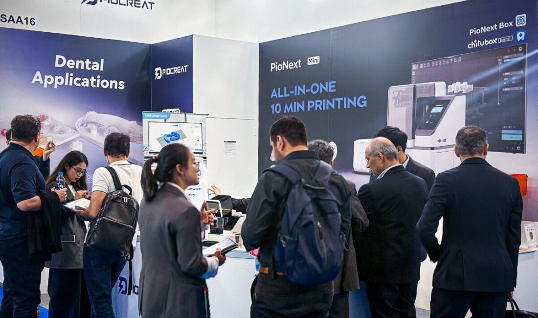 Endüstriyel 3D baskı çözümleri şirketi PioCreat, Dubai’de düzenlenen diş hekimliği