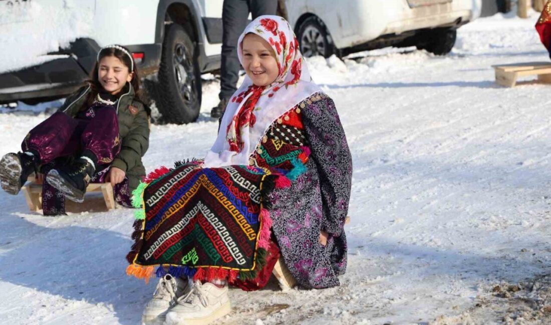 Sivas’ta bir köyde daha öncesinde poşet ve leğen ile kayan
