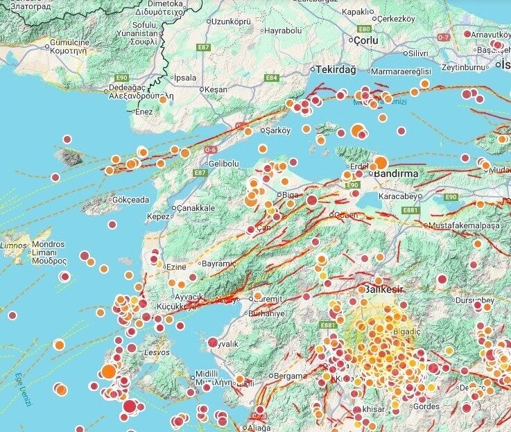 Çanakkale’nin Biga ilçesinde son 3 aydır yaşanan sismik hareketlilik üzerine
