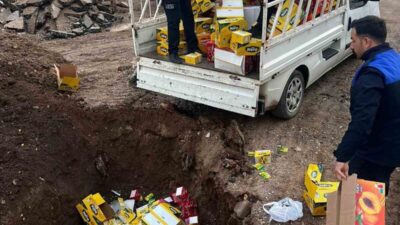 Hatay’da okul çevrelerinde bulunan işletmelere yönelik yapılan denetimlerde ele geçirilen