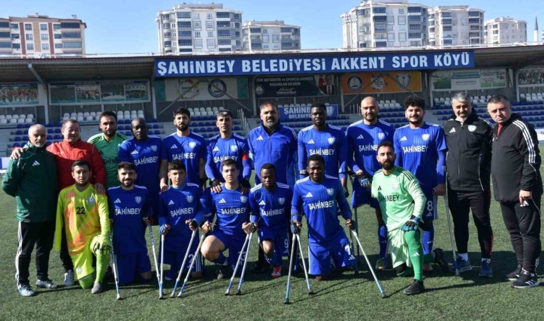 Şahinbey Ampute Futbol Takımı, kendi evinde ligin güçlü takımlarından Şişli