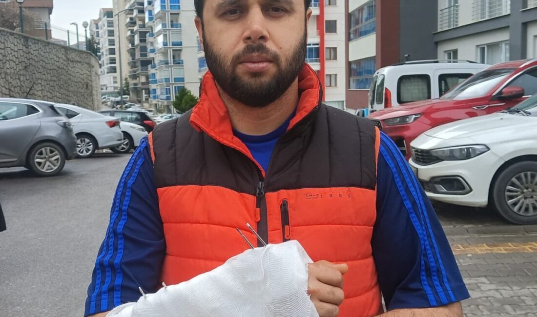 Ankara’da sahipsiz köpeklerden kaçarken ayağının kayması sonucu düşen şahsın el