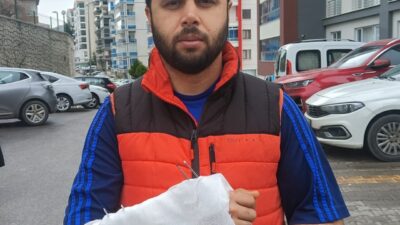 Ankara’da sahipsiz köpeklerden kaçarken ayağının kayması sonucu düşen şahsın el