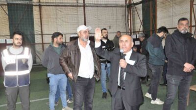 Manisa’nın Salihli ilçesindeki Madeni Eşya Sanatkarları Esnaf Odası’nda mevcut başkan