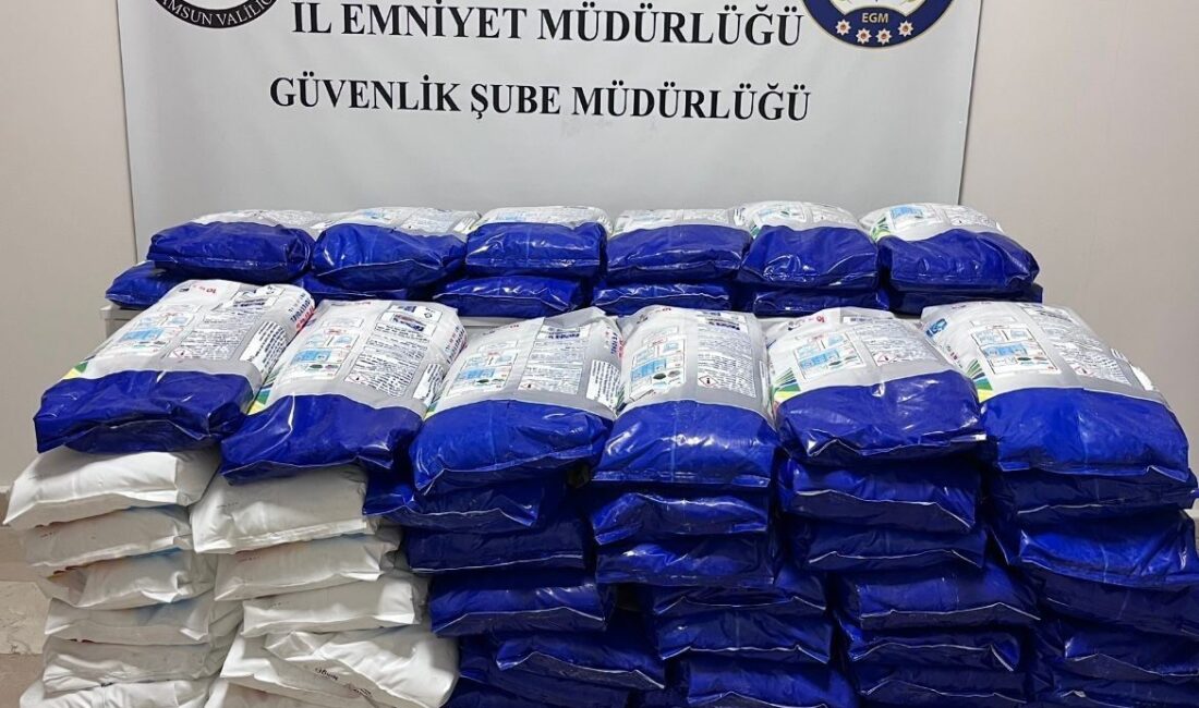 Samsun’un Atakum ilçesinde düzenlenen operasyonda, piyasaya sürülmek üzere hazırlanmış 1