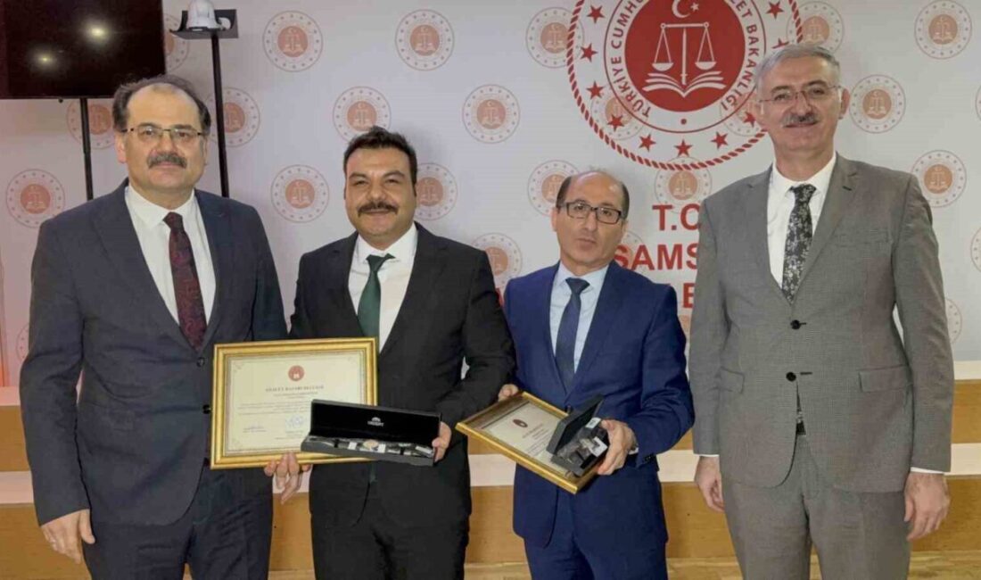 Samsun’da mesleki performanslarıyla öne çıkan hâkimler için Hakimler ve Savcılar