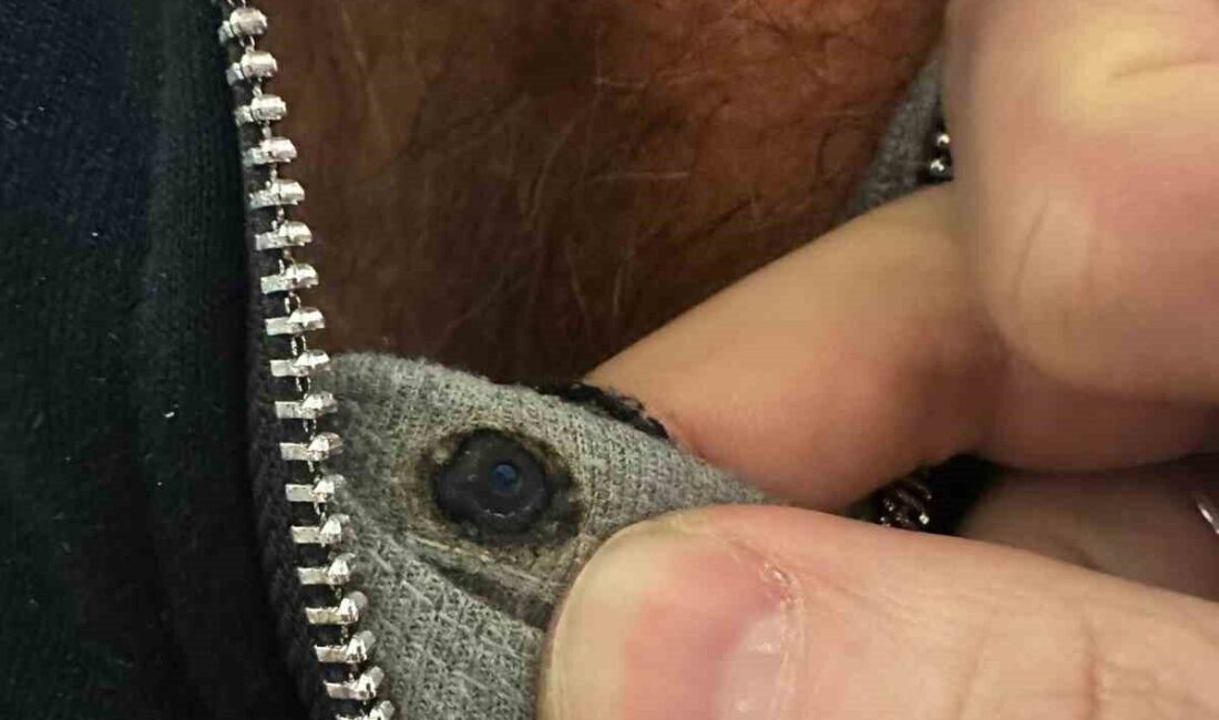 Samsun’un Bafra ilçesinde yapılan ehliyet e-sınavında bir adayın şüpheli hareketleri