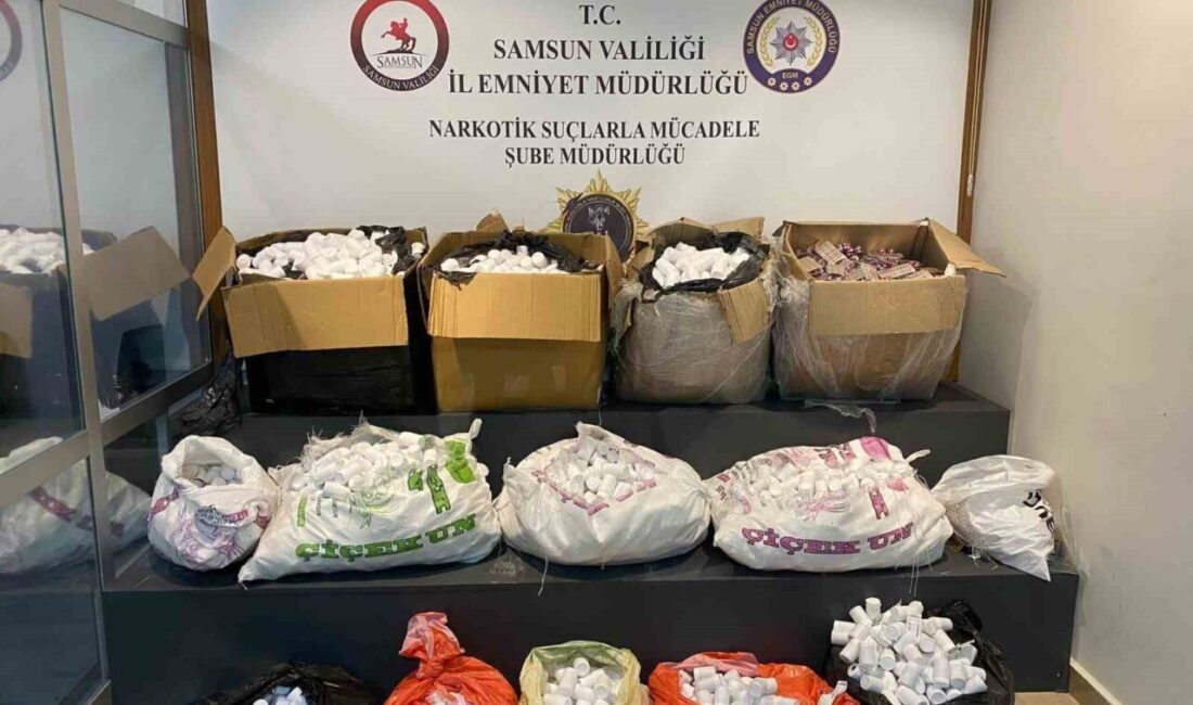 Samsun’un Atakum ilçesinde narkotik ekiplerince düzenlenen operasyonda 236 bin 122